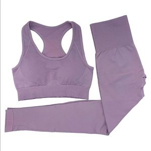 Sports Bra and Leggings Set